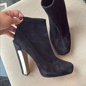 Brian Atwood Suede Ankle Boots